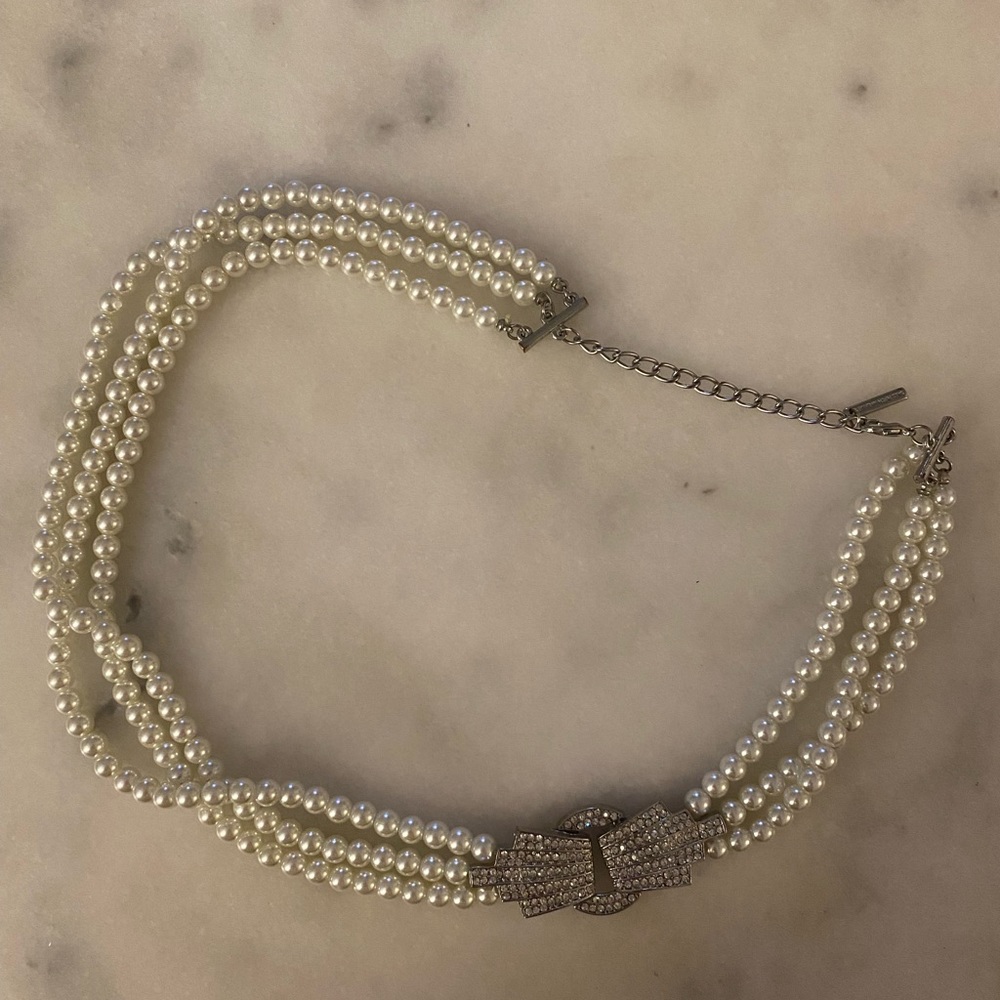 Saks Fifth Avenue Pearl Fashion Choker Necklace